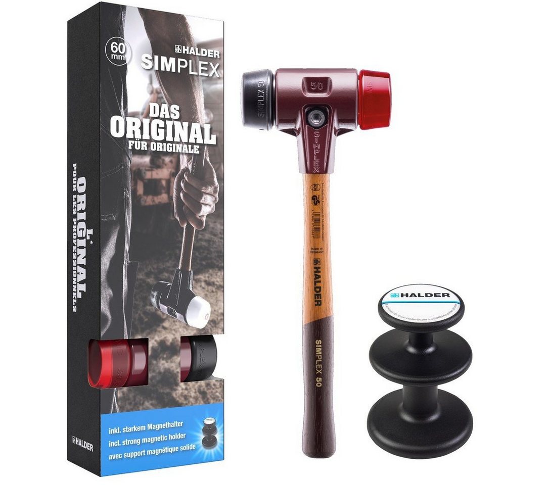 Gummihammer HALDER Plusbox Klassiker SIMPLEX Schonhammer D60 + Magnethalter Gummihammer HALDER Plusbox Klassiker SIMPLEX Schonhammer D60 + Magnethalter von OTTO
