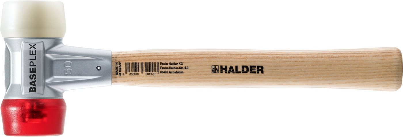 Halder KG Hammer BASEPLEX-Schonhammer, mit Holzstiel Ø=50 mm von Halder KG