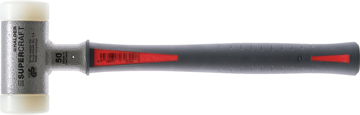 Halder KG Hammer SUPERCRAFT-Schonhämmer, mit ergonomisch geformtem, rutsch- und bruchsicherem 3-Komponentenstiel Ø=60 mm 3389.060 von Halder KG