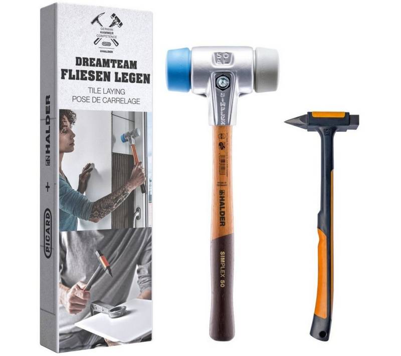 Gummihammer HALDER Aktionsbox Dreamteam Fliesenleger Schonhammer D40mm + Fliesenle Gummihammer HALDER Aktionsbox Dreamteam Fliesenleger Schonhammer D40mm + Fliesenle von OTTO