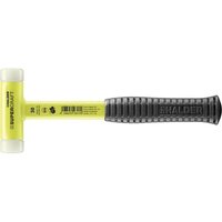 SUPERCRAFT-Schonhammer, mit bruchsicherem Stahlrohrstiel, gelb-fluoreszierend beschichtet und ergonomisch geformtem, rutschsicherem Griff D=30 mm von Halder
