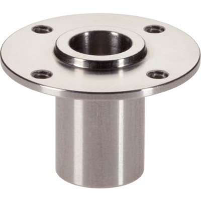 Aufnahmebuchse, mit Flansch, für Kugelsperrbolzen und Steckbolzen/mit rundem Flansch | d1=8 mm / d2=10 mm | 22400.0408 von Halder