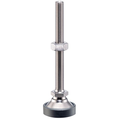 Gelenkteller, mit Rutschsicherung/Teller und Kugelelement mit Bolzen | d1=M12 / l1=100 mm / Rostfreier Stahl | 22590.1652 von Halder