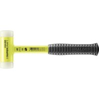SUPERCRAFT-Schonhammer, mit bruchsicherem Stahlrohrstiel, gelb-fluoreszierend beschichtet und ergonomisch geformtem, rutschsicherem Griff D=40 mm von Halder
