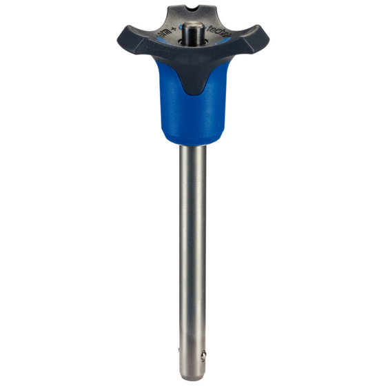 HALDER - Kugelsperrbolzen, selbstsichernd, mit Kombigriff | d1=12 mm / l1=60 mm / blau | 22370.0492 von Halder