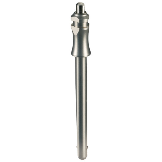 HALDER - Kugelsperrbolzen, selbstsichernd, mit Standardgriff | d1=12 mm / l1=90 mm / Rostfreier Stahl 1.4305 | 22370.0060 von Halder