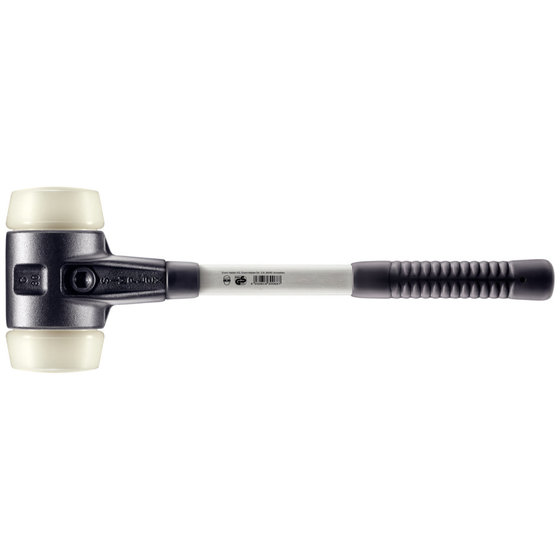 HALDER - SIMPLEX-Schonhammer, Nylon, mit verstärktem Tempergussgehäuse und Fiberglasstiel | D=80 mm | 3708.080 von Halder