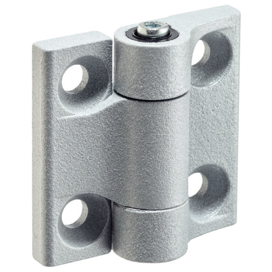 HALDER - Scharniere, mit einstellbarem Reibungswiderstand | b1=60 mm / silber | 25160.0410 von Halder