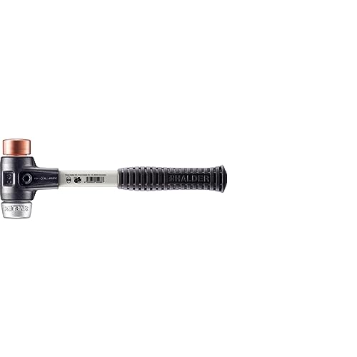 Simplex Schonhammer, Kupfer / Weichmetall; mit verstärktem Tempergussgehäuse und Fiberglasstiel | D=40 mm | 3749.040 von HALDER