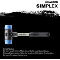 Halder Schonhammer SIMPLEX Fiber 50mm TPE-soft Halder Schonhammer SIMPLEX Fiber 50mm TPE-soft von Halder