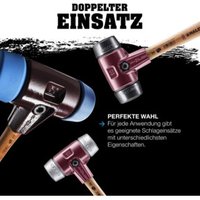 Halder Schonhammer SIMPLEX L.490mm Kopf-D.80mm hart HO Nyl.weiß von Halder