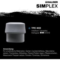 Halder SchonhammerSimplex Fiber. 40mm TPE-mid/SP. Halder SchonhammerSimplex Fiber. 40mm TPE-mid/SP. von Halder