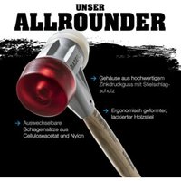 Halder Schonhammerkopf Kopf-D. 40mm Nyl.weiß Halder Schonhammerkopf Kopf-D. 40mm Nyl.weiß von Halder