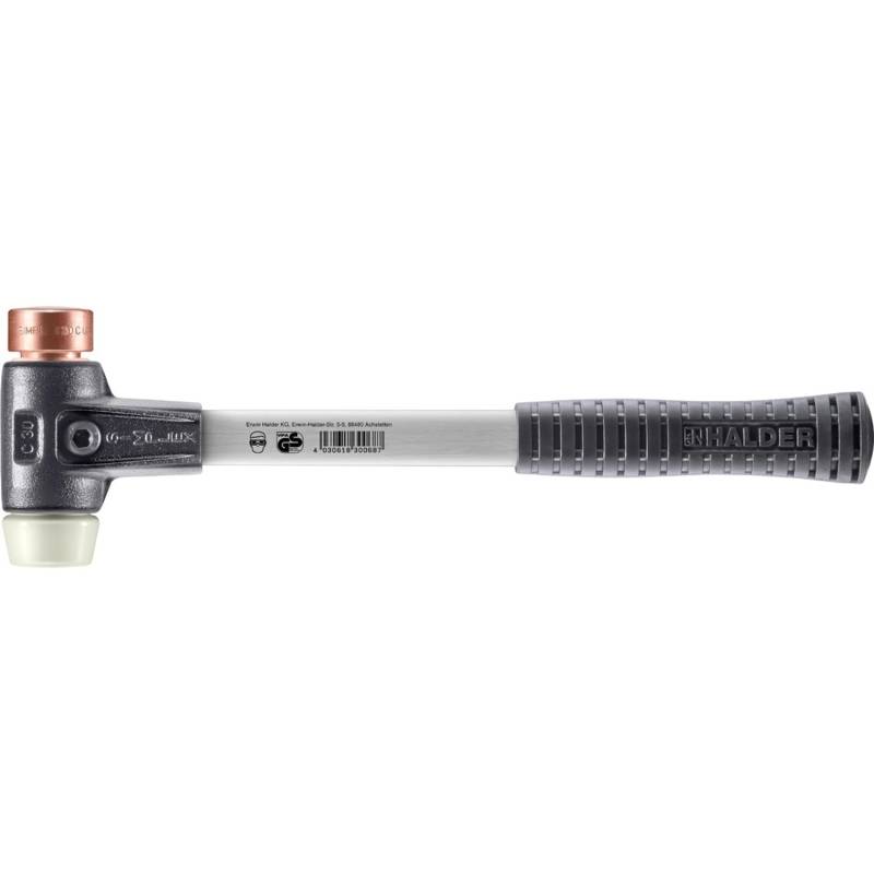 Halder Simplex Schonhammer Ø 30 mm Kupfer Nylon mit Verstärktem Tempergussgehäuse und FiberglasStiel Halder Simplex Schonhammer Ø 30 mm Kupfer Nylon mit Verstärktem Tempergussgehäuse und FiberglasStiel von Halder