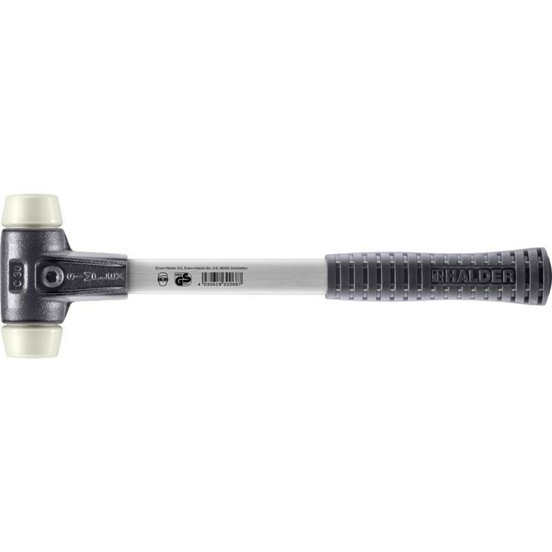 Halder Simplex Schonhammer Ø 30 mm Nylon mit Verstärktem Tempergussgehäuse und FiberglasStiel Halder Simplex Schonhammer Ø 30 mm Nylon mit Verstärktem Tempergussgehäuse und FiberglasStiel von Halder