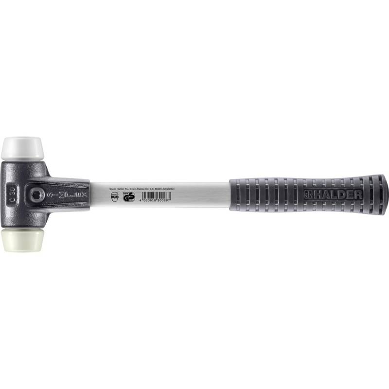 Halder Simplex Schonhammer Ø 30 mm Superplastik Nylon mit Verstärktem Tempergussgehäuse und FiberglasStiel Halder Simplex Schonhammer Ø 30 mm Superplastik Nylon mit Verstärktem Tempergussgehäuse und FiberglasStiel von Halder