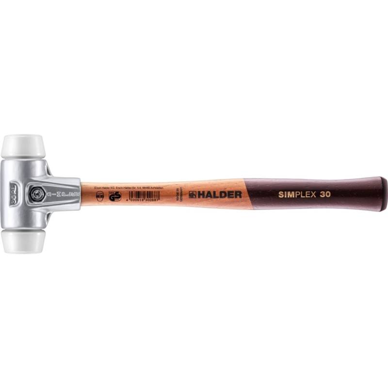 Halder Simplex Schonhammer Ø 30 mm Superplastik mit Aluminiumgehäuse Halder Simplex Schonhammer Ø 30 mm Superplastik mit Aluminiumgehäuse von Halder