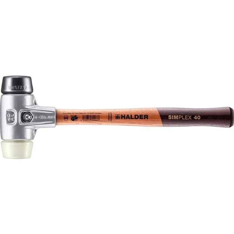 Halder Simplex Schonhammer Ø 40 mm Gummi Schwarz Nylon mit Aluminiumgehäuse Halder Simplex Schonhammer Ø 40 mm Gummi Schwarz Nylon mit Aluminiumgehäuse von Halder