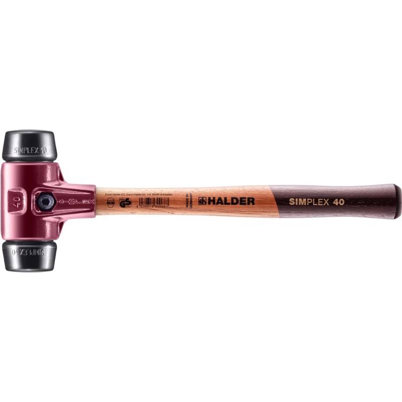 Halder Simplex Schonhammer Ø 40 mm Gummi Schwarz mit Tempergussgehäuse Halder Simplex Schonhammer Ø 40 mm Gummi Schwarz mit Tempergussgehäuse von Halder