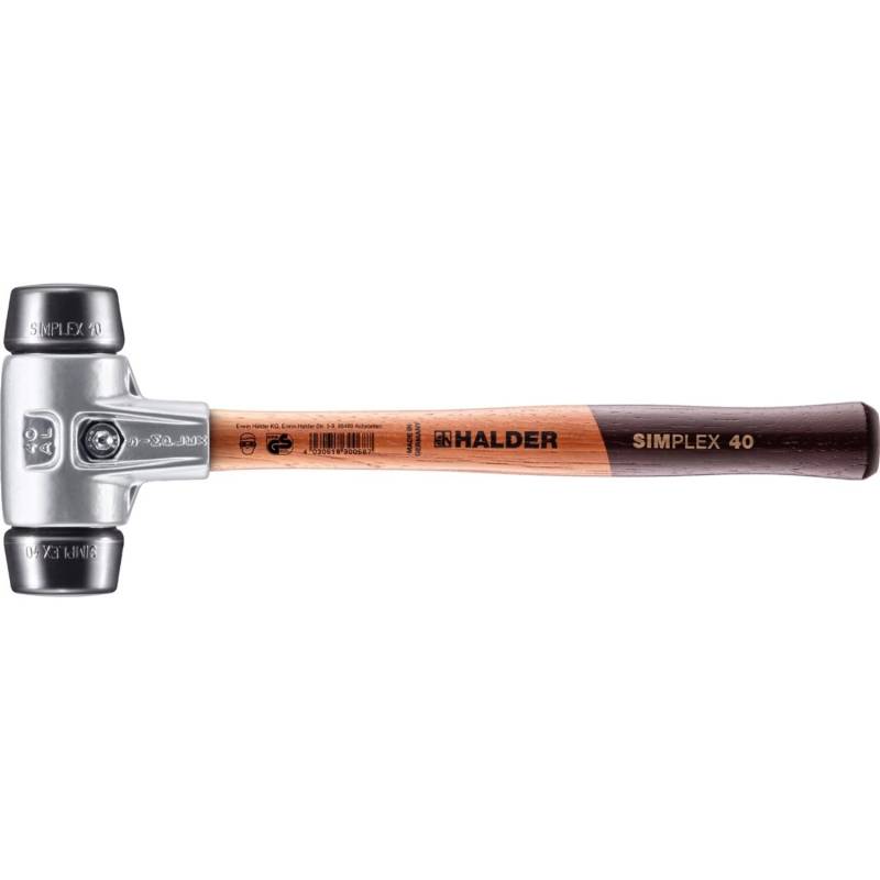 Halder Simplex Schonhammer Ø 40 mm Gummi mit Aluminiumgehäuse Halder Simplex Schonhammer Ø 40 mm Gummi mit Aluminiumgehäuse von Halder