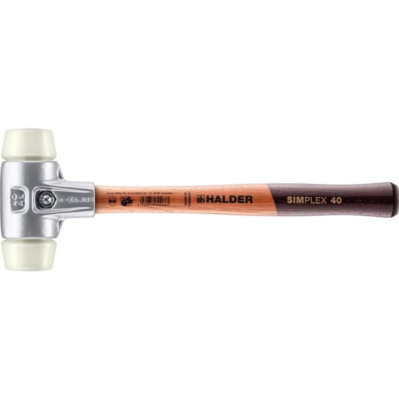 Halder Simplex Schonhammer Ø 40 mm Nylon mit Aluminiumgehäuse Halder Simplex Schonhammer Ø 40 mm Nylon mit Aluminiumgehäuse von Halder