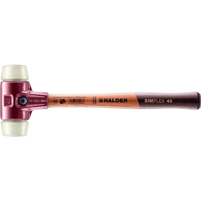 Halder Simplex Schonhammer Ø 40 mm Nylon mit Tempergussgehäuse Halder Simplex Schonhammer Ø 40 mm Nylon mit Tempergussgehäuse von Halder