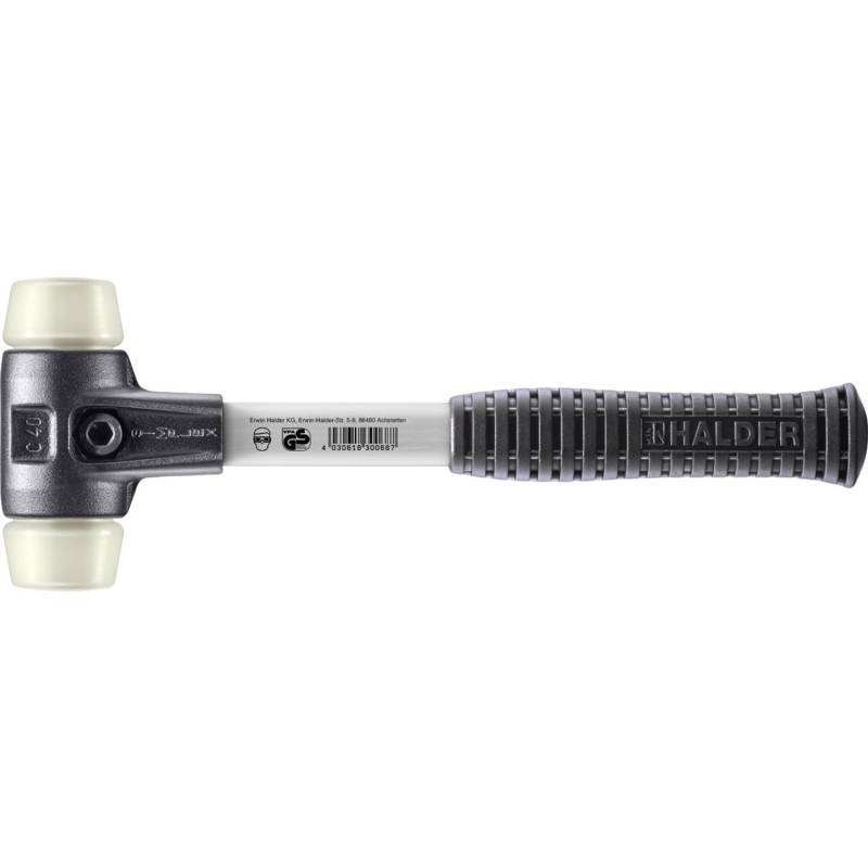 Halder Simplex Schonhammer Ø 40 mm Nylon mit Verstärktem Tempergussgehäuse und FiberglasStiel Halder Simplex Schonhammer Ø 40 mm Nylon mit Verstärktem Tempergussgehäuse und FiberglasStiel von Halder