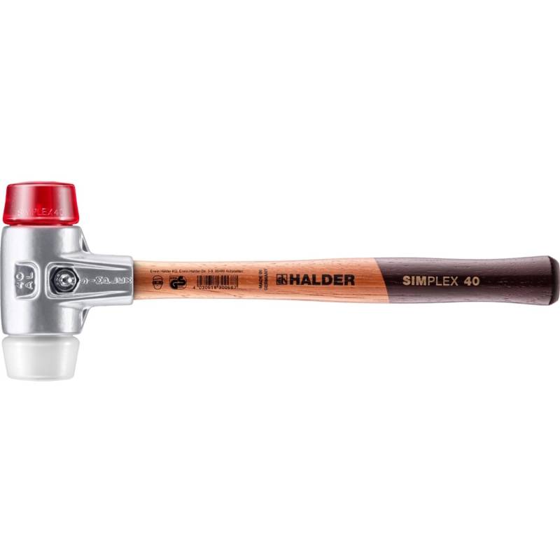 Halder Simplex Schonhammer Ø 40 mm Plastik Rot Superplastik mit Aluminiumgehäuse Halder Simplex Schonhammer Ø 40 mm Plastik Rot Superplastik mit Aluminiumgehäuse von Halder