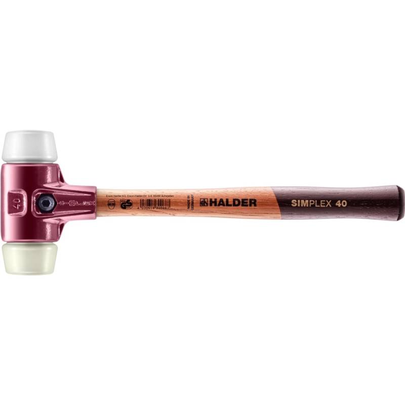 Halder Simplex Schonhammer Ø 40 mm Superplastik Nylon mit Tempergussgehäuse Halder Simplex Schonhammer Ø 40 mm Superplastik Nylon mit Tempergussgehäuse von Halder