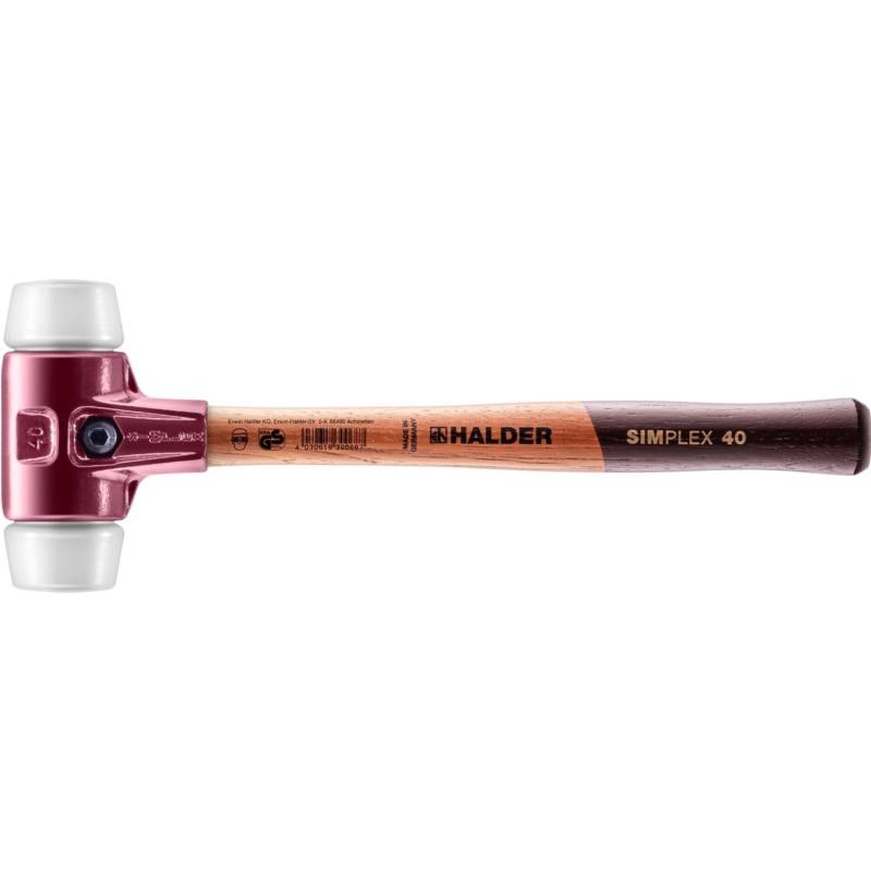 Halder Simplex Schonhammer Ø 40 mm Superplastik mit Tempergussgehäuse Halder Simplex Schonhammer Ø 40 mm Superplastik mit Tempergussgehäuse von Halder