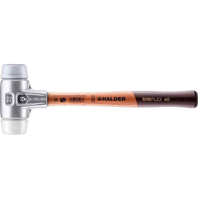 Halder Simplex Schonhammer Ø 40 mm TPE-mid Grau Superplastik mit Aluminiumgehäuse Halder Simplex Schonhammer Ø 40 mm TPE-mid Grau Superplastik mit Aluminiumgehäuse von Halder
