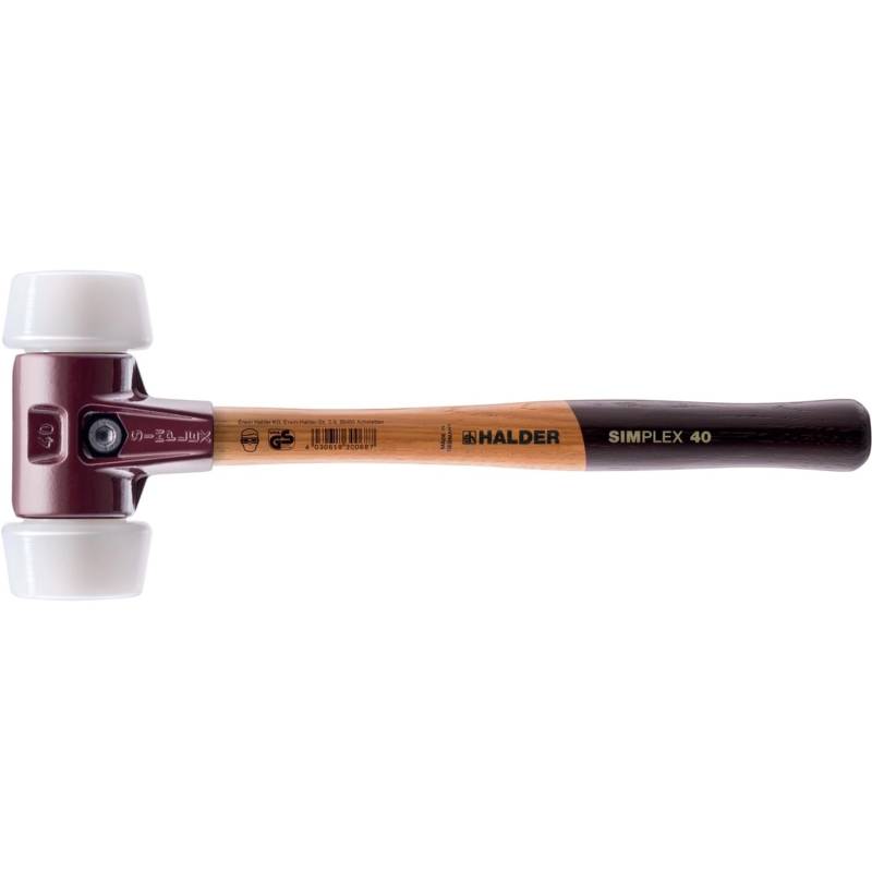 Halder Simplex Schonhammer Ø 50 40 mm Superplastik mit Tempergussgehäuse Halder Simplex Schonhammer Ø 50 40 mm Superplastik mit Tempergussgehäuse von Halder