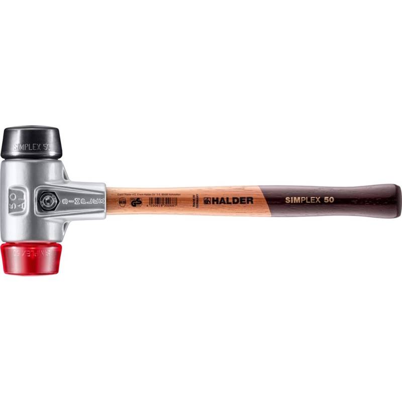 Halder Simplex Schonhammer Ø 50 mm Gummi Schwarz Plastik Rot mit Aluminiumgehäuse Halder Simplex Schonhammer Ø 50 mm Gummi Schwarz Plastik Rot mit Aluminiumgehäuse von Halder