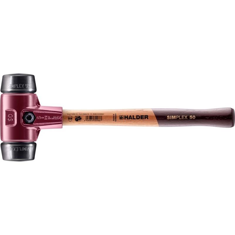 Halder Simplex Schonhammer Ø 50 mm Gummi Schwarz mit Tempergussgehäuse Halder Simplex Schonhammer Ø 50 mm Gummi Schwarz mit Tempergussgehäuse von Halder