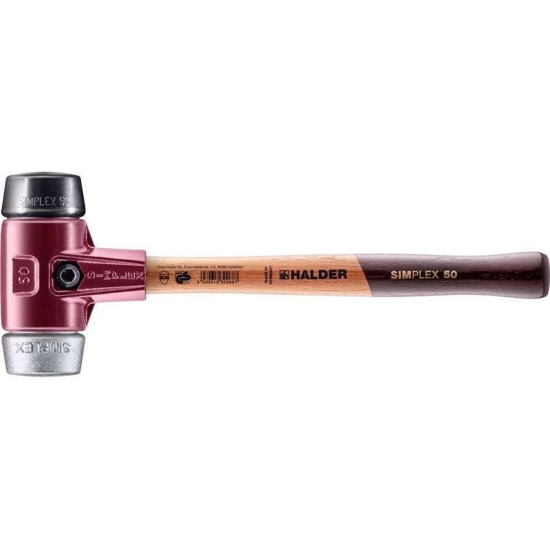 Halder Simplex Schonhammer Ø 50 mm Gummi Weichmetall mit Tempergussgehäuse Halder Simplex Schonhammer Ø 50 mm Gummi Weichmetall mit Tempergussgehäuse von Halder