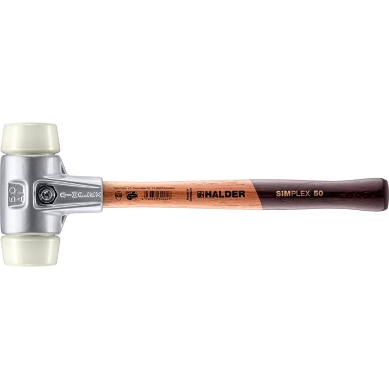Halder Simplex Schonhammer Ø 50 mm Nylon mit Aluminiumgehäuse Halder Simplex Schonhammer Ø 50 mm Nylon mit Aluminiumgehäuse von Halder