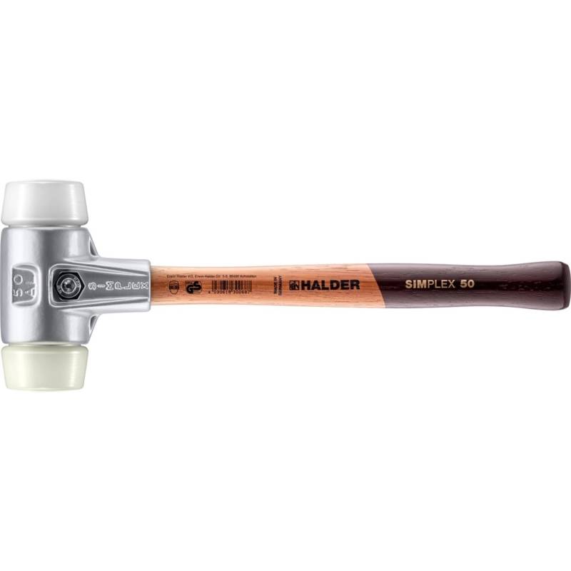 Halder Simplex Schonhammer Ø 50 mm Superplastik Nylon mit Aluminiumgehäuse Halder Simplex Schonhammer Ø 50 mm Superplastik Nylon mit Aluminiumgehäuse von Halder