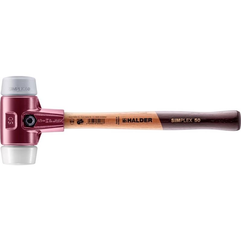 Halder Simplex Schonhammer Ø 50 mm TPE-mid Grau Superplastik mit Tempergussgehäuse Halder Simplex Schonhammer Ø 50 mm TPE-mid Grau Superplastik mit Tempergussgehäuse von Halder