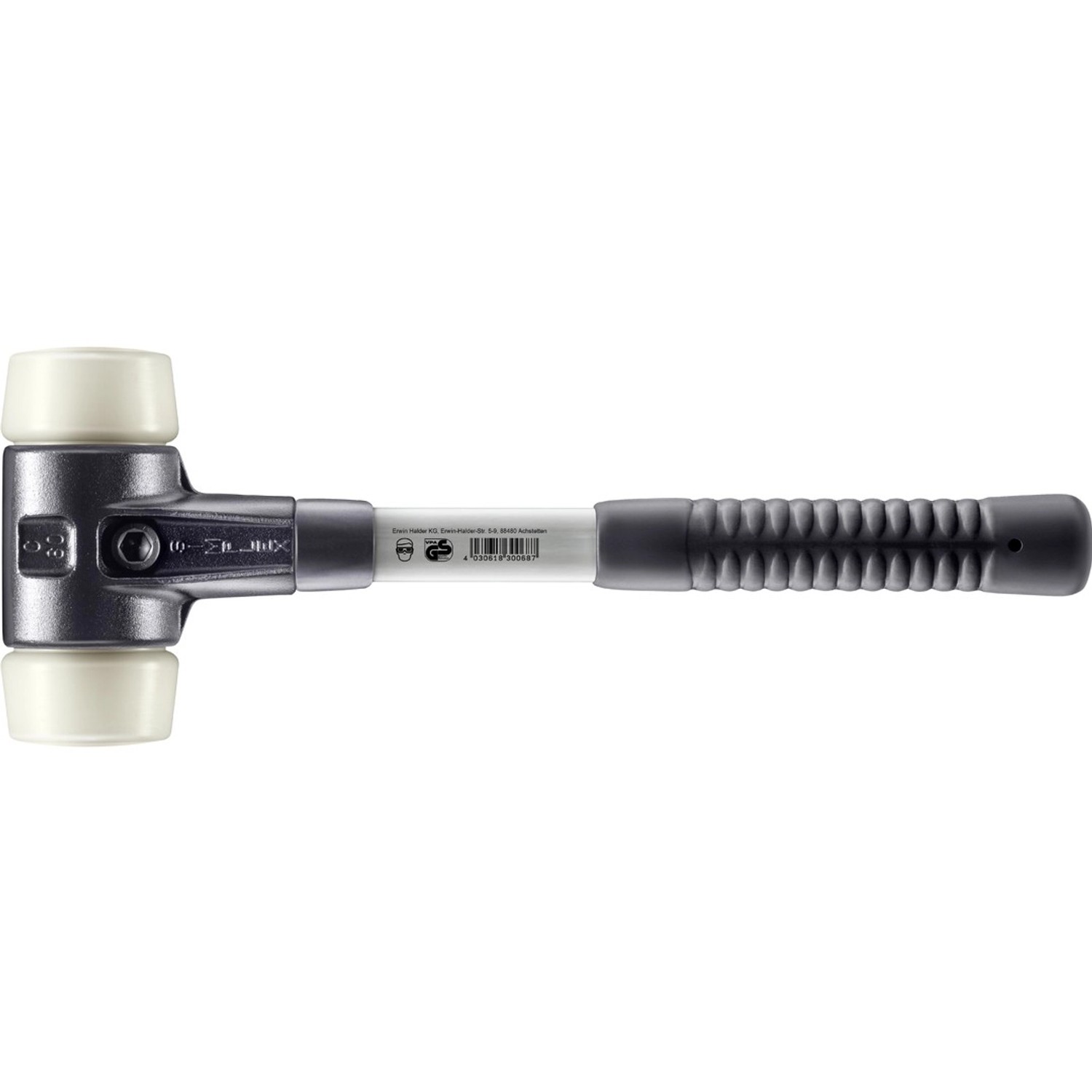 Halder Simplex Schonhammer Ø 60 mm Nylon mit Verstärktem Tempergussgehäuse und FiberglasStiel Halder Simplex Schonhammer Ø 60 mm Nylon mit Verstärktem Tempergussgehäuse und FiberglasStiel von Halder