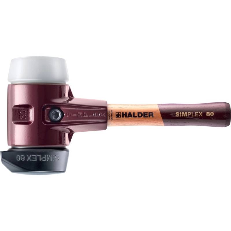 Halder Simplex Schonhammer Ø 80 mm Gummi Superplastik mit Standfuß Extra Kurzer Stiel Halder Simplex Schonhammer Ø 80 mm Gummi Superplastik mit Standfuß Extra Kurzer Stiel von Halder