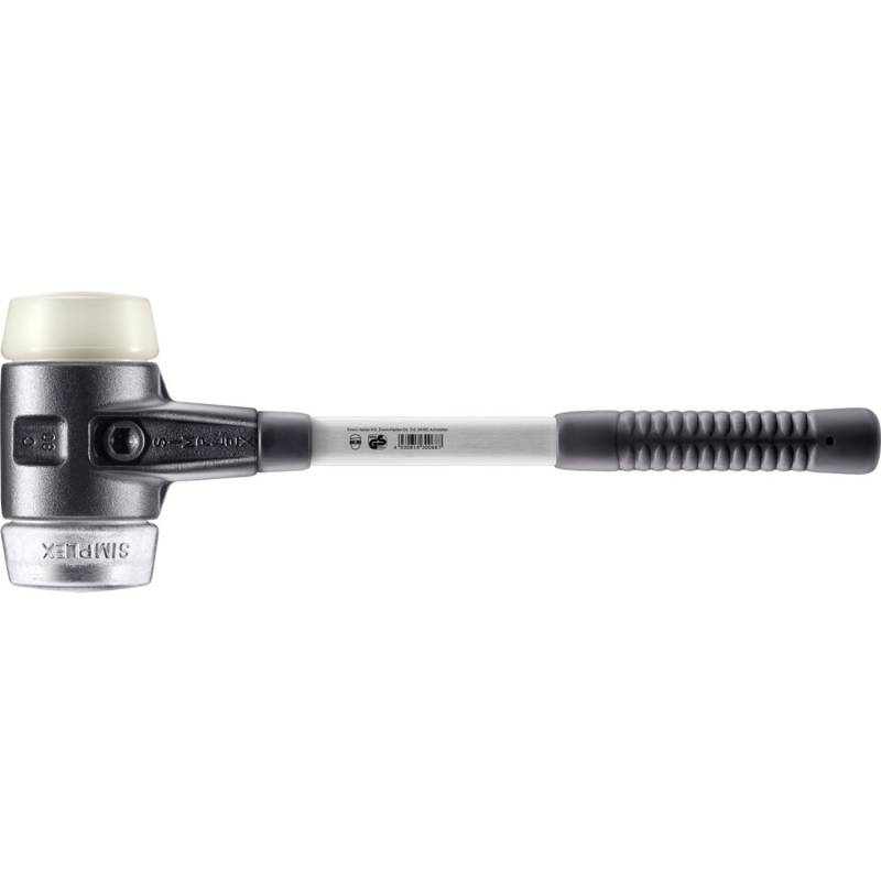 Halder Simplex Schonhammer Ø 80 mm Nylon Weichmetall mit Verstärktem Tempergussgehäuse und FiberglasStiel Halder Simplex Schonhammer Ø 80 mm Nylon Weichmetall mit Verstärktem Tempergussgehäuse und FiberglasStiel von Halder