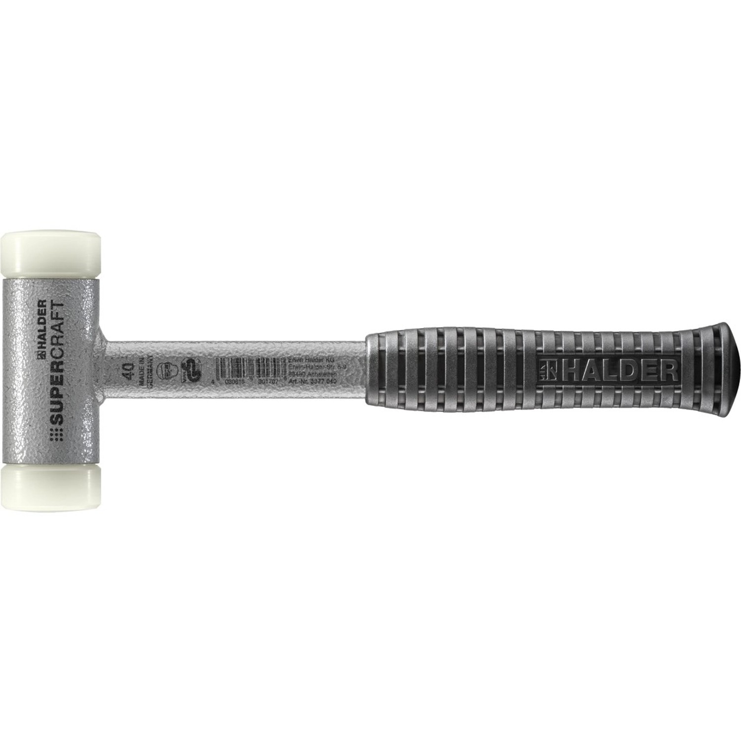 Halder Supercraft Schonhammer Ø 40 mm Rückschlagfrei mit Bruchsicherem StahlrohrStiel Halder Supercraft Schonhammer Ø 40 mm Rückschlagfrei mit Bruchsicherem StahlrohrStiel von Halder