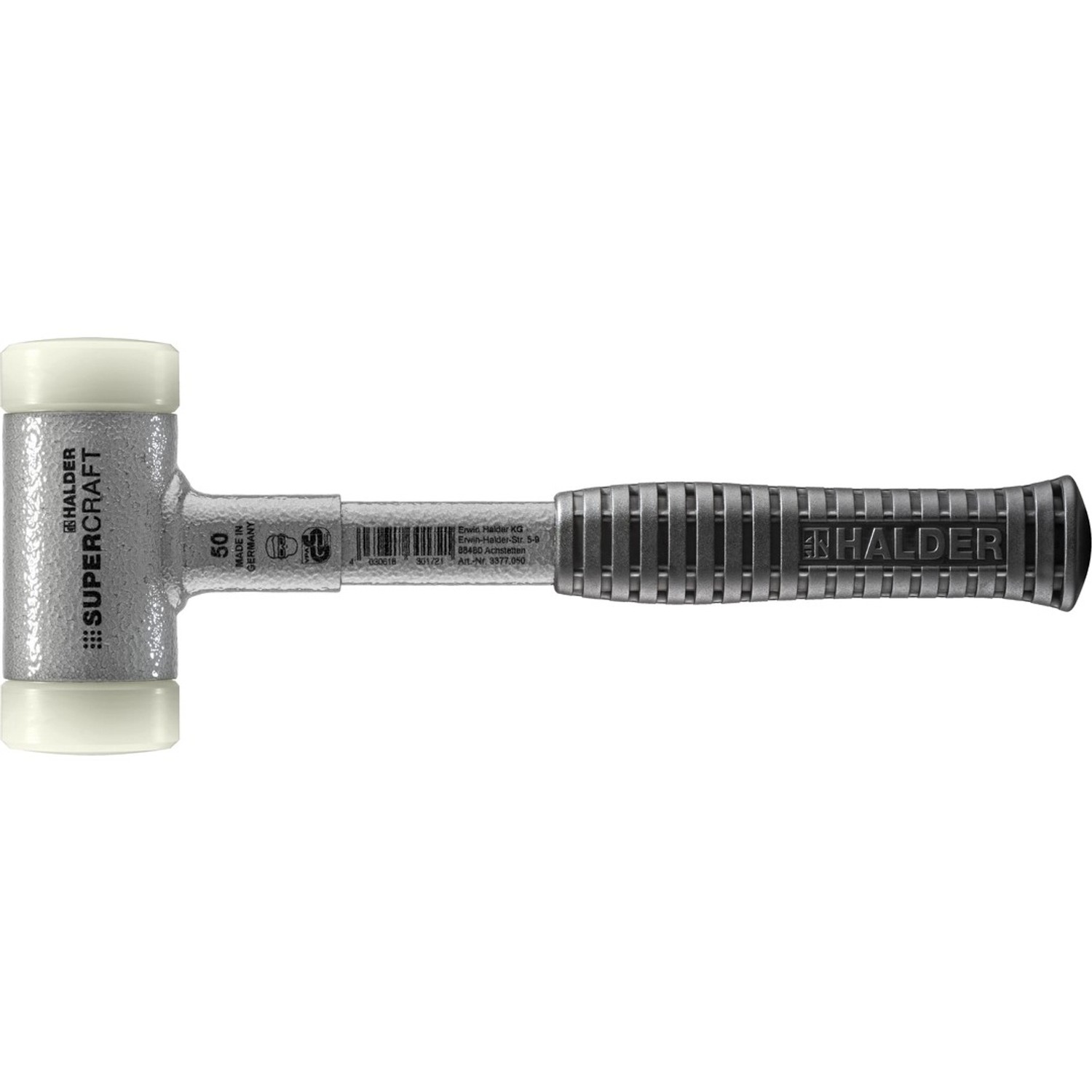 Halder Supercraft Schonhammer Ø 50 mm Rückschlagfrei mit Bruchsicherem StahlrohrStiel Halder Supercraft Schonhammer Ø 50 mm Rückschlagfrei mit Bruchsicherem StahlrohrStiel von Halder