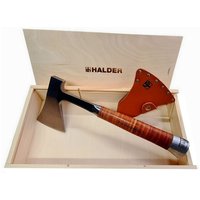 Handbeil Lederschneidschutz Holzbox Weil Du scharf bist 3555s003 - Halder von Halder