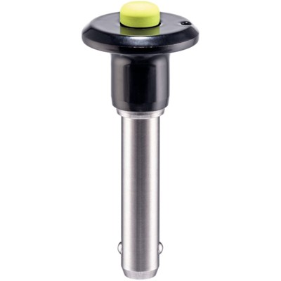 Klemmsperrbolzen, mit Pilzgriff | d1=8 mm / l1=40 mm / Rostfreier Stahl 1.4542, ausscheidungsgehärtet | 22420.0048 von Halder