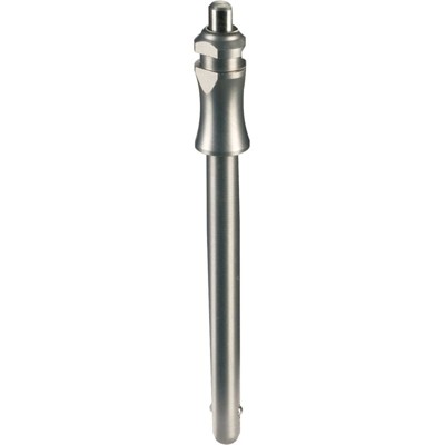 Kugelsperrbolzen, selbstsichernd, mit Standardgriff | d1=12 mm / l1=110 mm / Rostfreier Stahl 1.4305 | 22370.0062 Kugelsperrbolzen, selbstsichernd, mit Standardgriff | d1=12 mm / l1=110 mm / Rostfreier Stahl 1.4305 | 22370.0062 von Halder