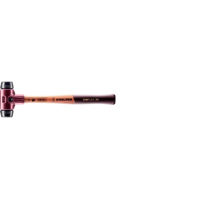 SIMPLEX-Schonhammer, Gummikomposition, mit Tempergussgehäuse und hochwertigem Holzstiel | D=30 mm | 3002.030 SIMPLEX-Schonhammer, Gummikomposition, mit Tempergussgehäuse und hochwertigem Holzstiel | D=30 mm | 3002.030 von Halder