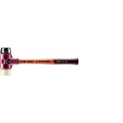 SIMPLEX-Schonhammer, Gummikomposition / Nylon, mit Tempergussgehäuse und hochwertigem Holzstiel | D=40 mm | 3028.040 SIMPLEX-Schonhammer, Gummikomposition / Nylon, mit Tempergussgehäuse und hochwertigem Holzstiel | D=40 mm | 3028.040 von Halder