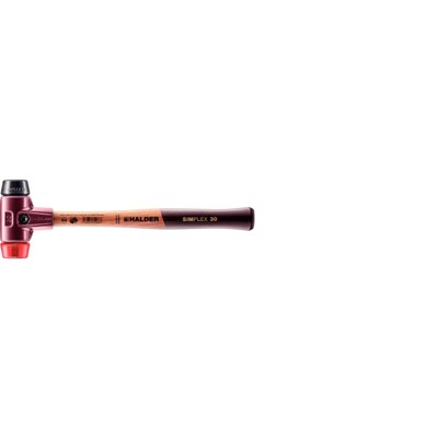 SIMPLEX-Schonhammer, Gummikomposition / Plastik, mit Tempergussgehäuse und hochwertigem Holzstiel | D=30 mm | 3026.030 SIMPLEX-Schonhammer, Gummikomposition / Plastik, mit Tempergussgehäuse und hochwertigem Holzstiel | D=30 mm | 3026.030 von Halder