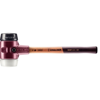 SIMPLEX-Schonhammer, Gummikomposition / Superplastik, mit Tempergussgehäuse und hochwertigem Holzstiel | D=80 mm | 3027.080 SIMPLEX-Schonhammer, Gummikomposition / Superplastik, mit Tempergussgehäuse und hochwertigem Holzstiel | D=80 mm | 3027.080 von Halder
